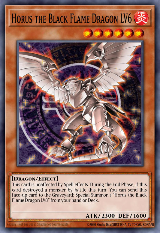[SOD-EN007] Horus the Black Flame Dragon LV6