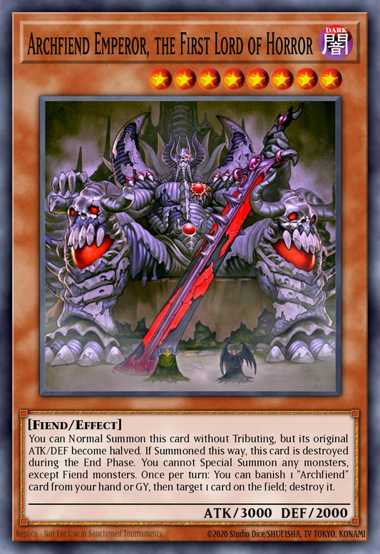 [SR06-EN007] Archfiend Emperor, the First Lord of Horror