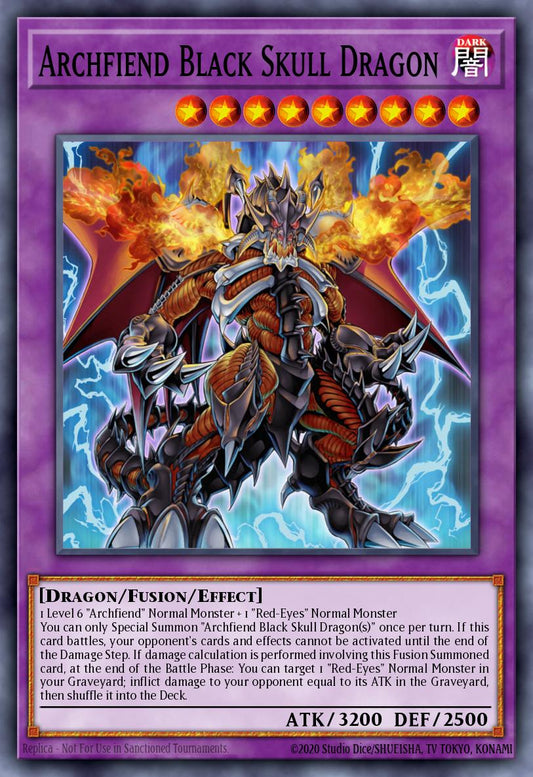 [LDK2-ENJ42] Archfiend Black Skull Dragon