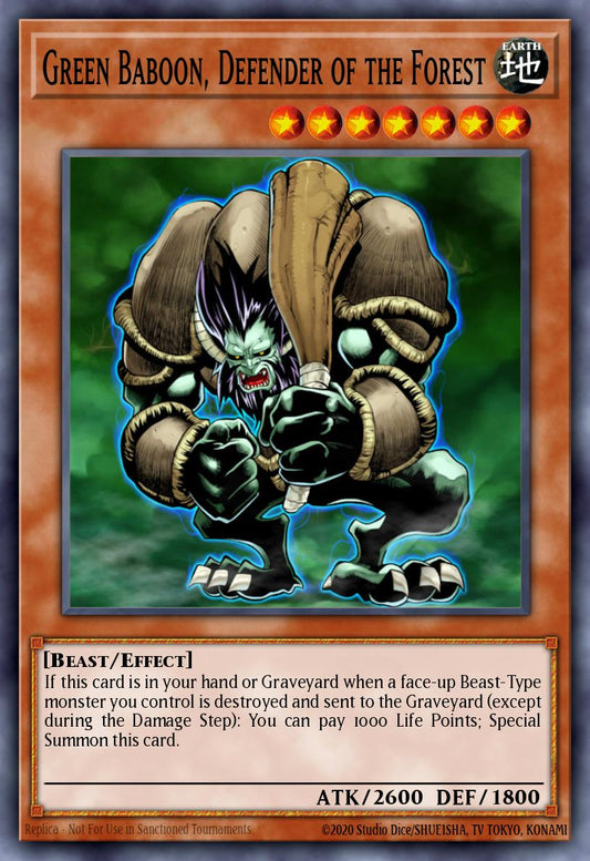 [DT03-EN057] Green Baboon, Defender of the Forest