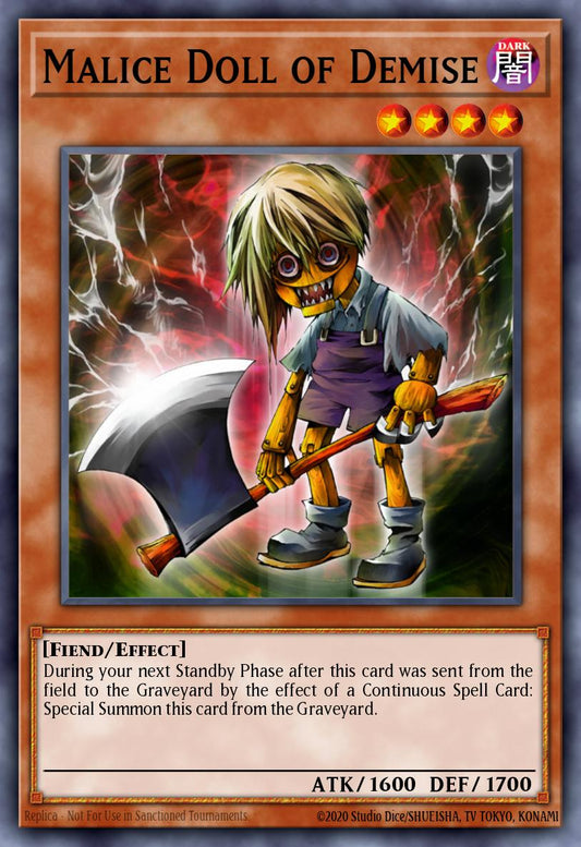 [DR3-EN018] Malice Doll of Demise