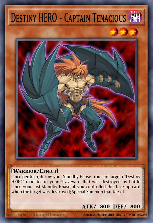 [LCGX-EN123] Destiny HERO - Captain Tenacious