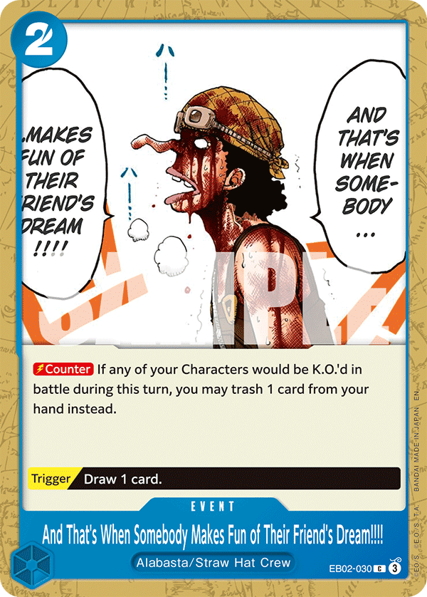 [EB02-030] And That's When Somebody Makes Fun of Their Friend's Dream!!!!