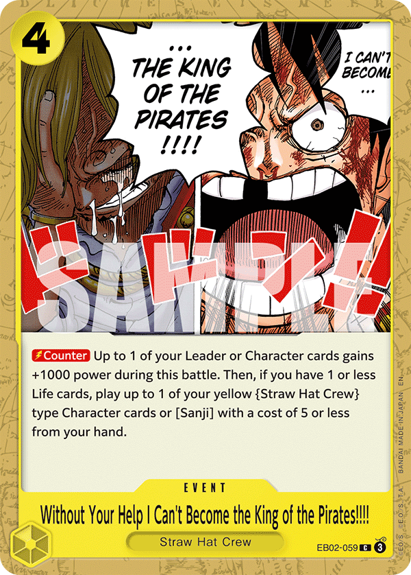 [EB02-059] Without Your Help I Can't Become the King of the Pirates!!!!