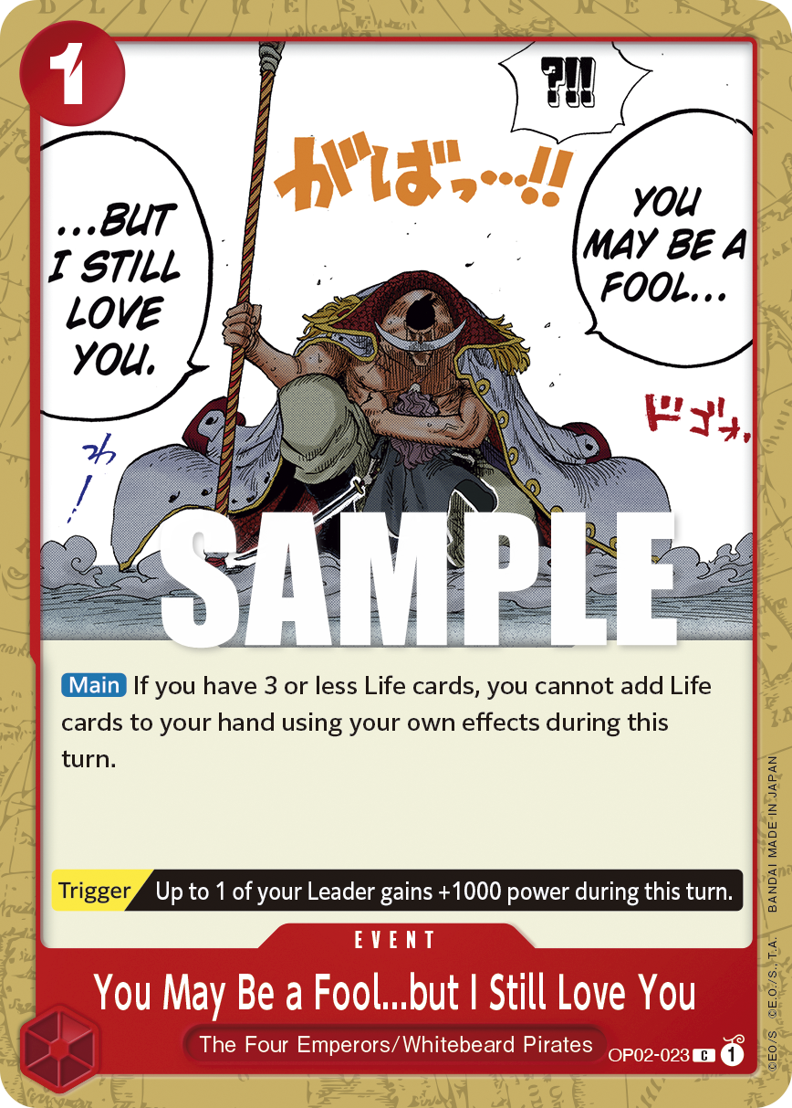 [OP02-023] You May Be a Fool...but I Still Love You