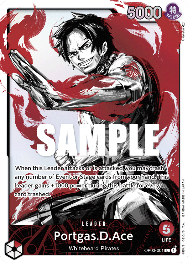 [OP03-001] Portgas.D.Ace V2