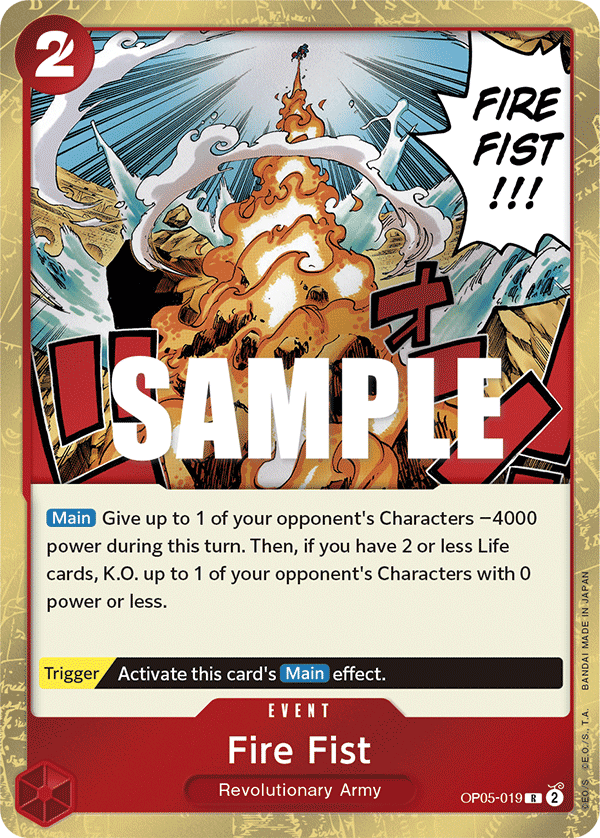 [OP05-019] Fire Fist