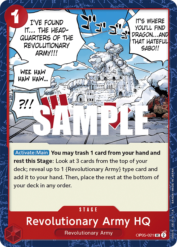 [OP05-021] Revolutionary Army HQ