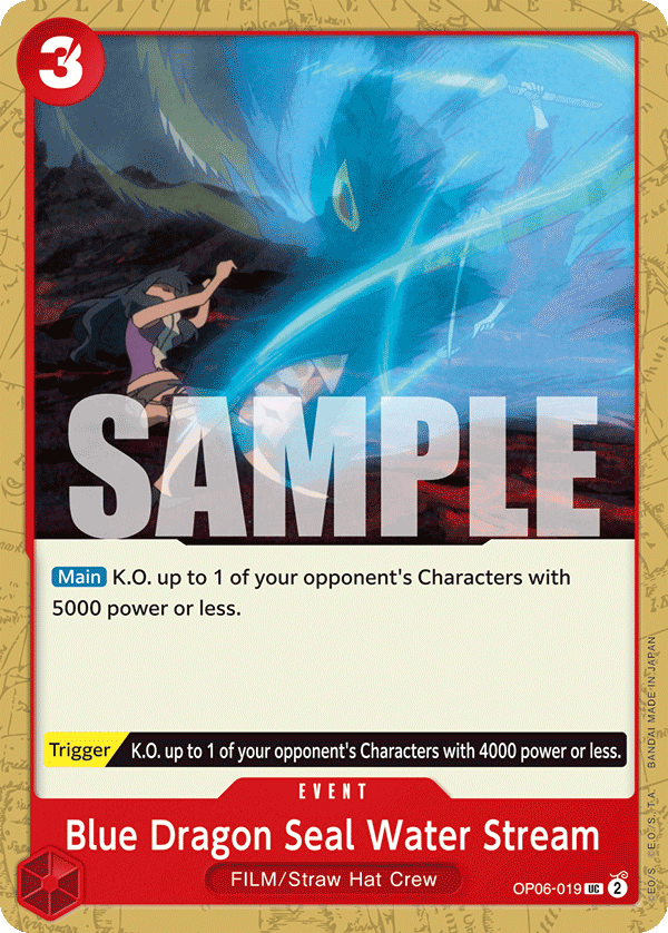[OP06-019] Blue Dragon Seal Water Stream