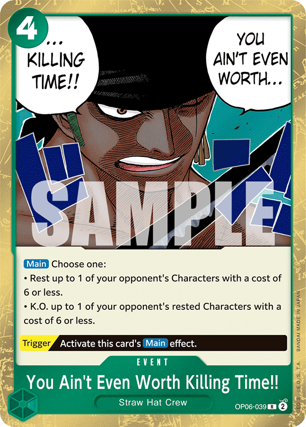 [OP06-039] You Ain't Even Worth Killing Time!!