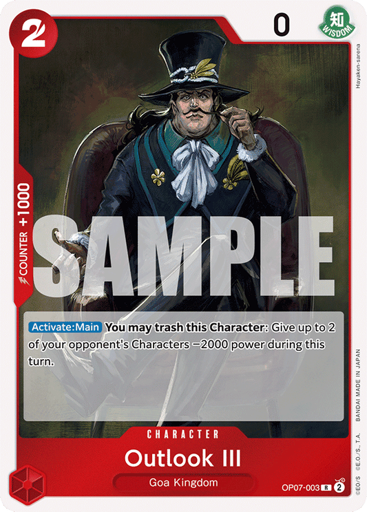 [OP07-003] Outlook III
