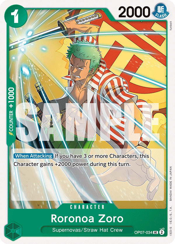 [OP07-034] Roronoa Zoro