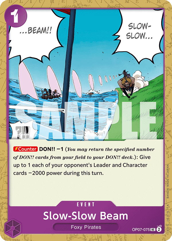 [OP07-075] Slow-Slow Beam