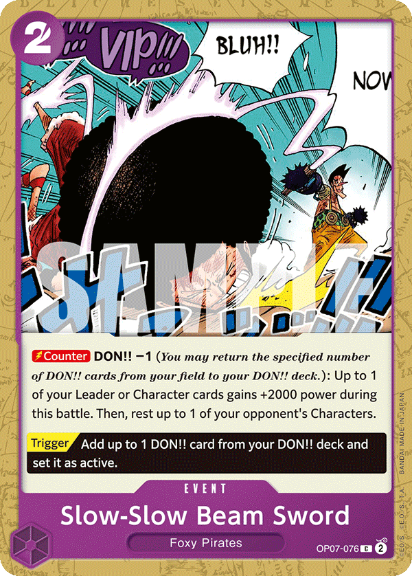 [OP07-076] Slow-Slow Beam Sword