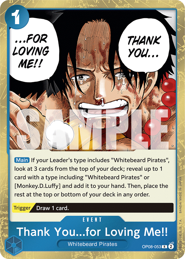 [OP08-053] Thank You...for Loving Me!!