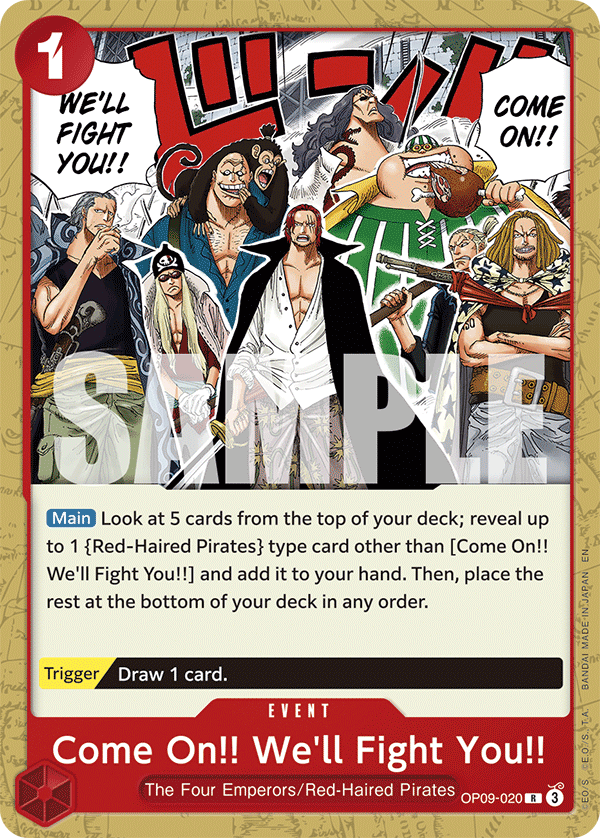 [OP09-020] Come On!! We'll Fight You!!