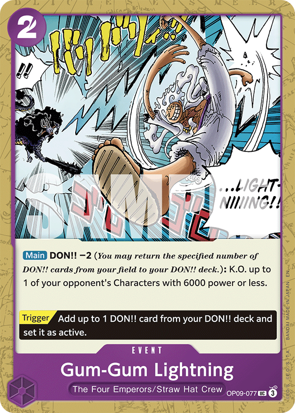 [OP09-077] Gum-Gum Lightning