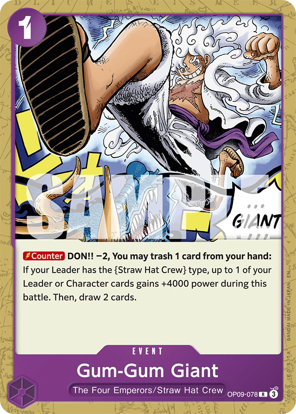 [OP09-078] Gum-Gum Giant V2