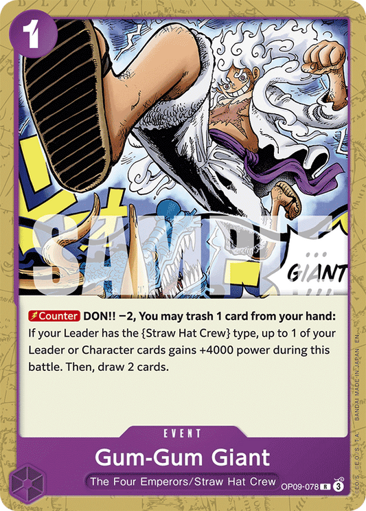 [OP09-078] Gum-Gum Giant V2