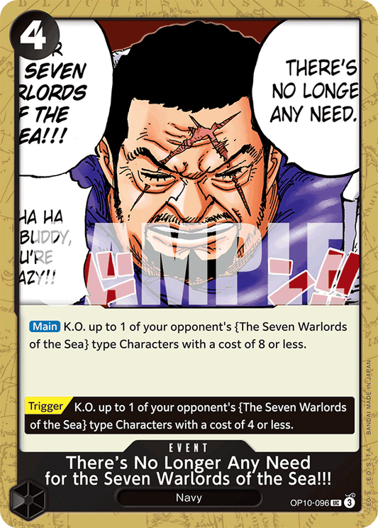 [OP10-096] There’s No Longer Any Need for the Seven Warlords of the Sea!!!