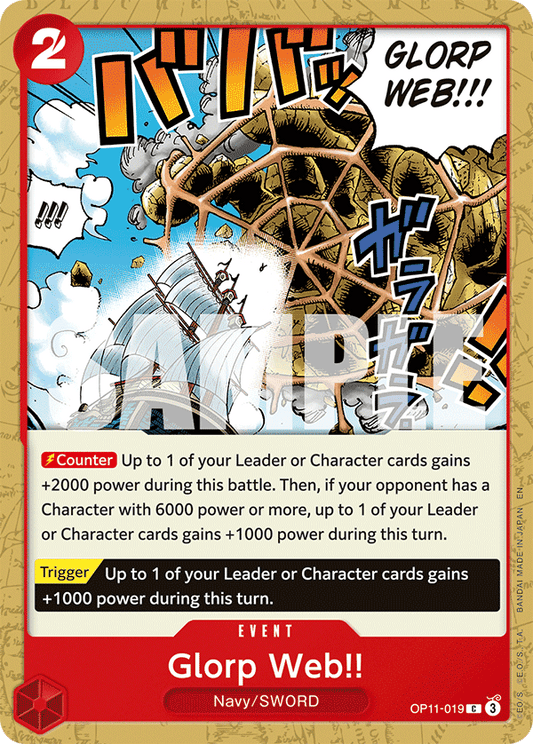 [OP11-019] Glorp Web!!