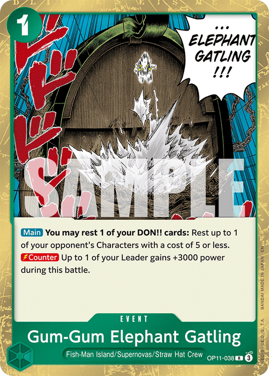 [OP11-038] Gum-Gum Elephant Gatling