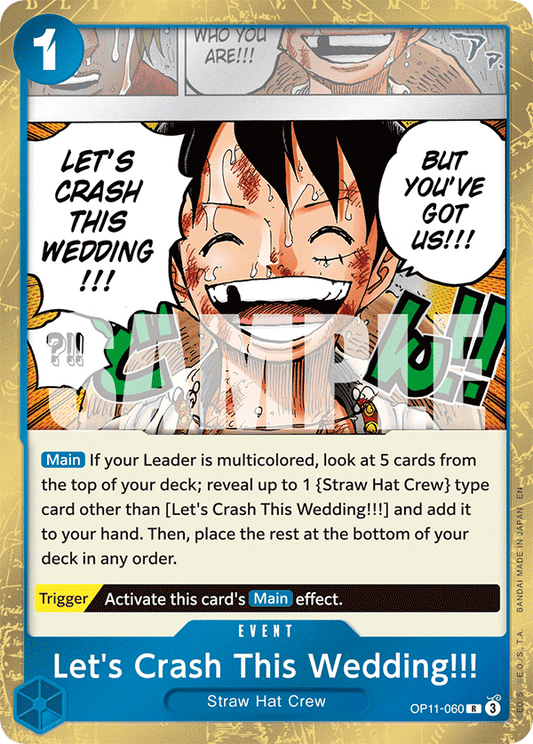 [OP11-060] Let's Crash This Wedding!!!